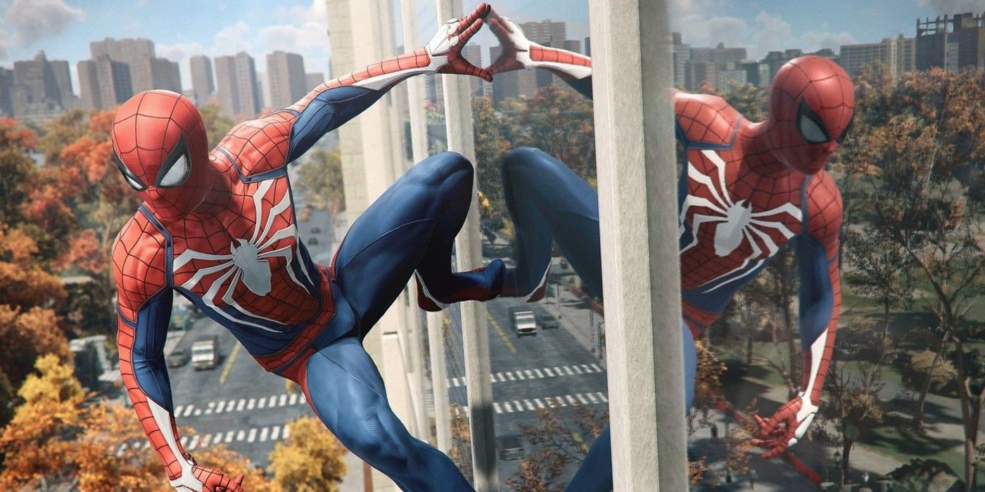 Spider-Man in a video game