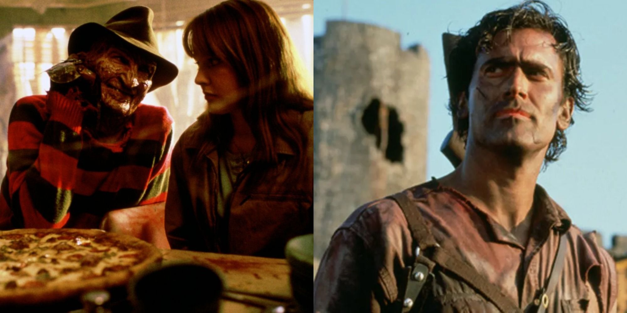 Freddy & Alice Nightmare 4 split with Bruce Campbell in Army of Darkness