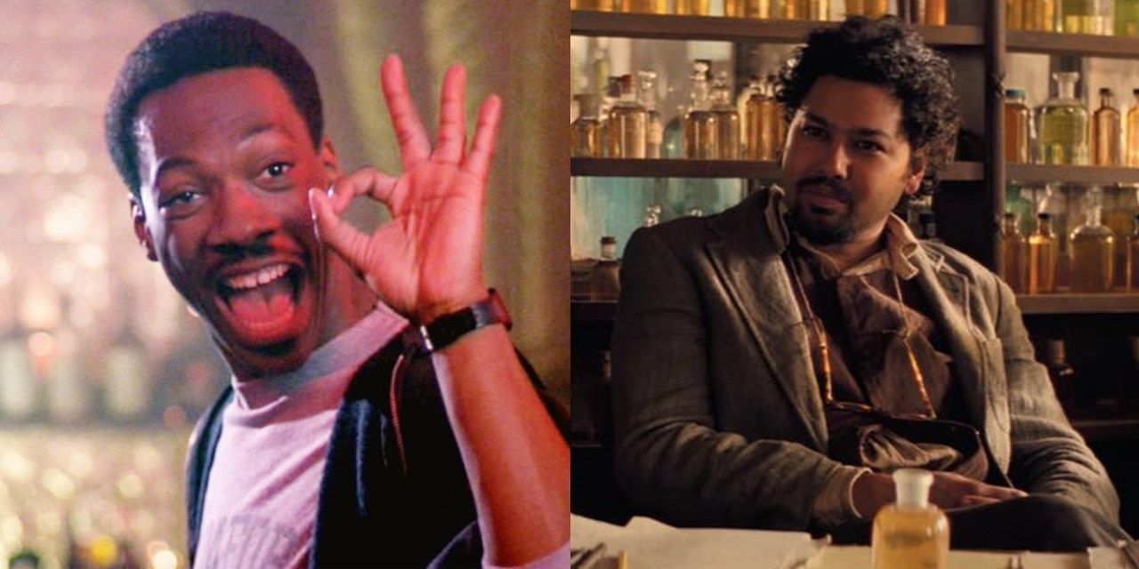 Split image of Axel Foley in Beverly Hills Cop and Yusuf in Inception