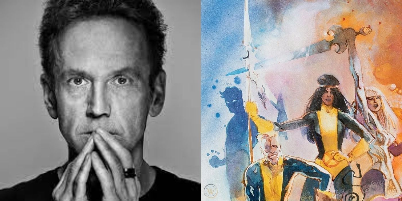 Split image showing Bill Sienkiewicz and a cover of New Mutants