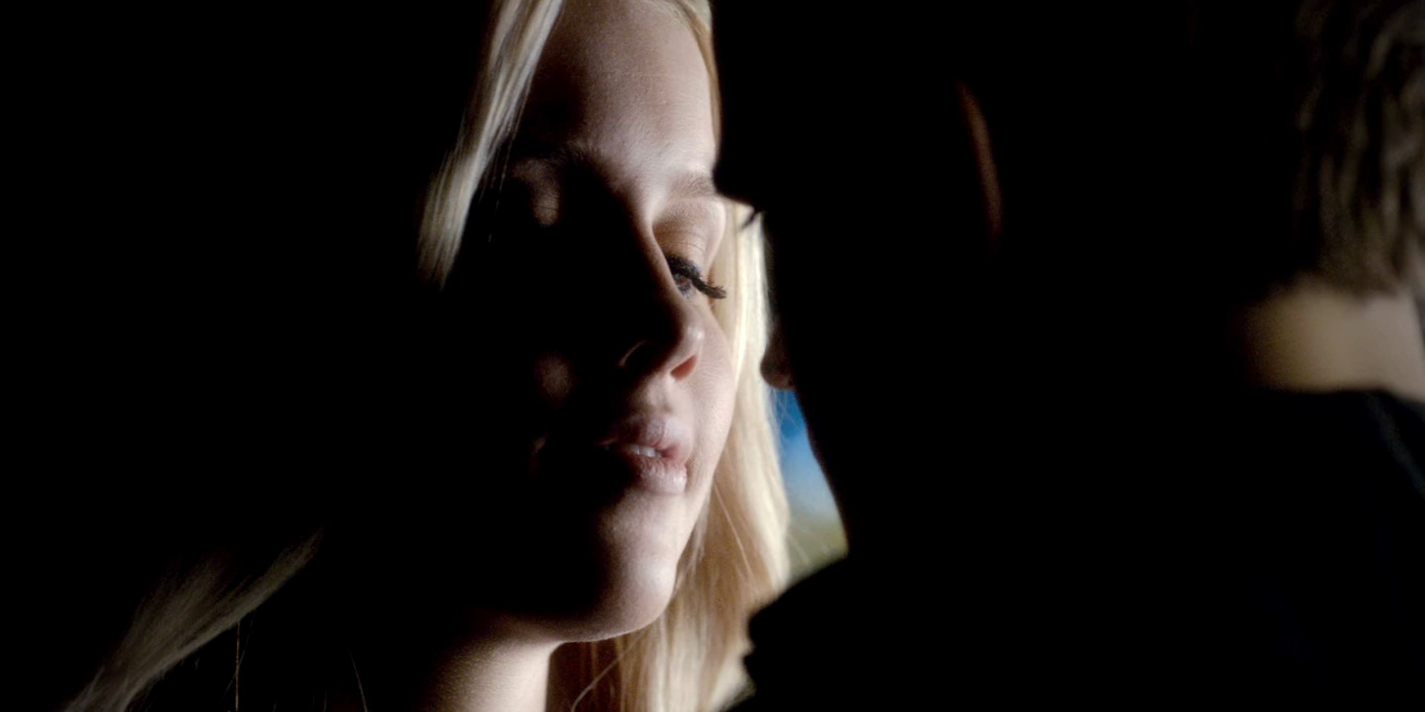 Rebekah and Stefan almost kiss in The Vampire Diaries.