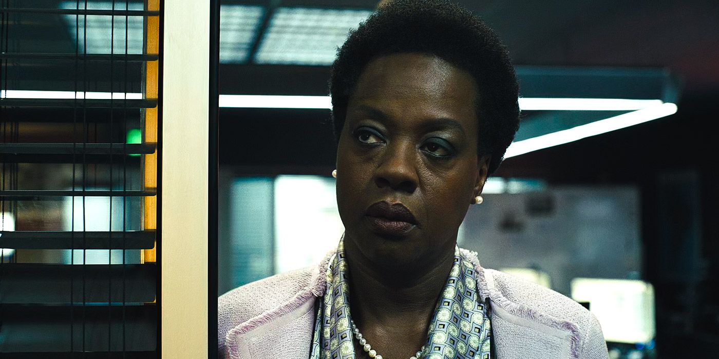 Amanda Waller catches her staff taking bets in The Suicide Squad