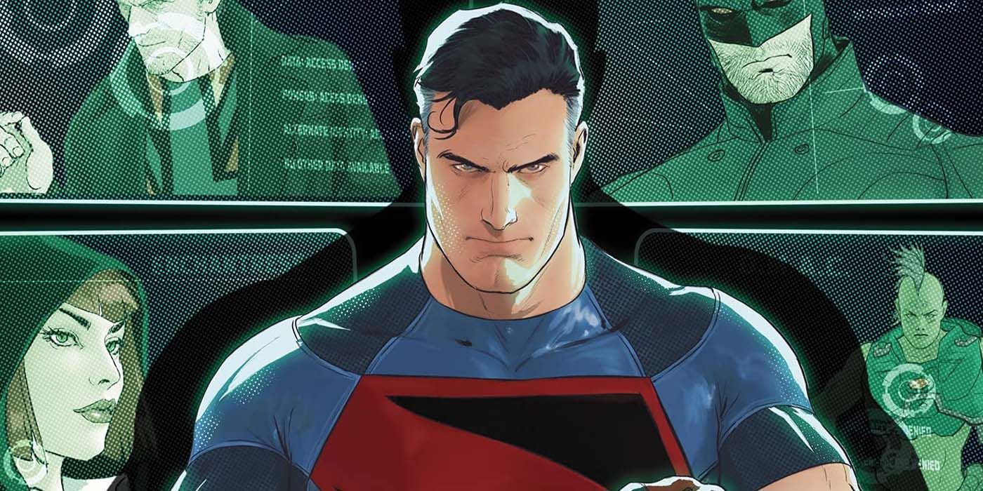 Superman on the Superman and the Authority #1 cover.