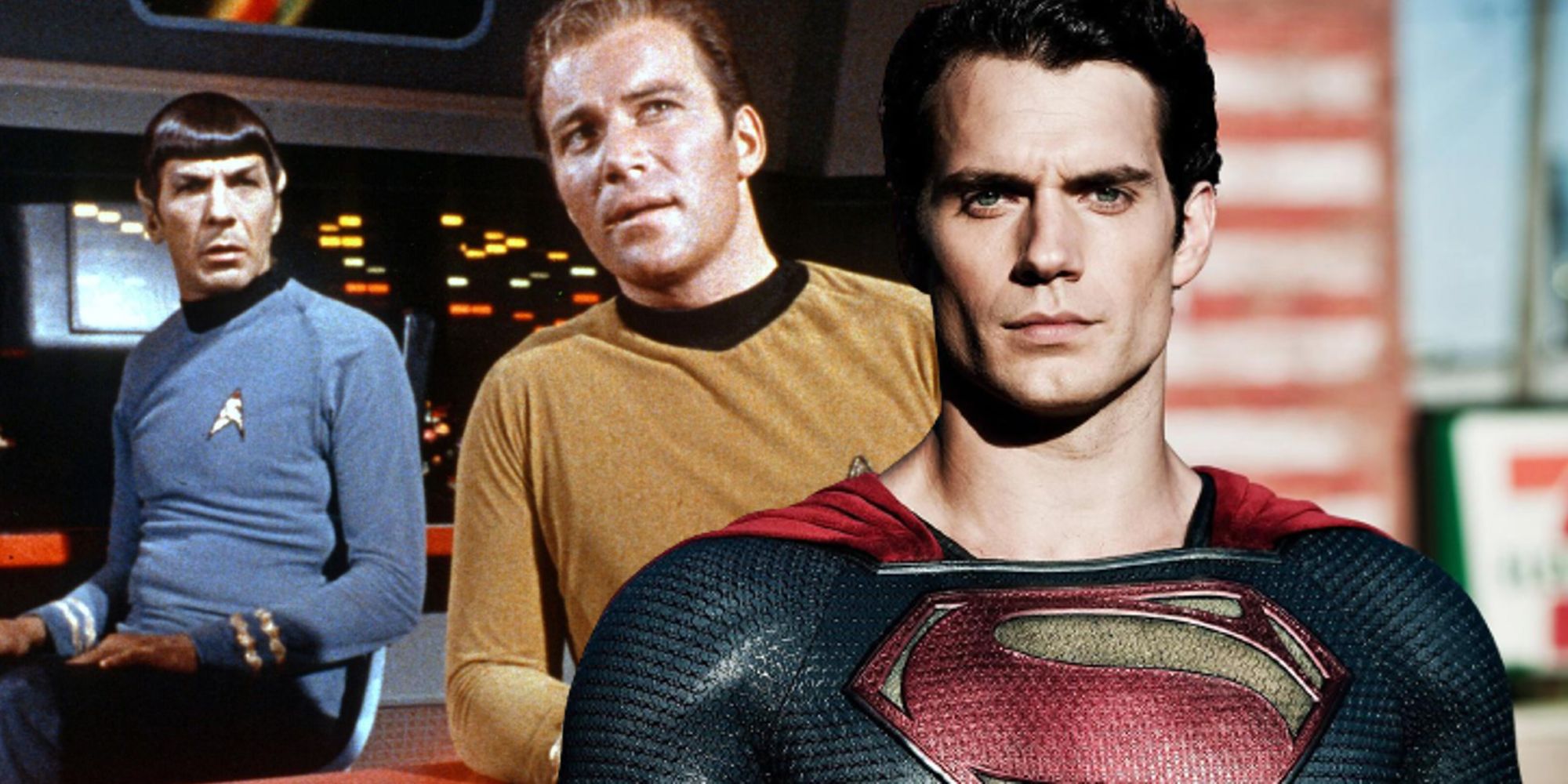 Superman with kirk and spock