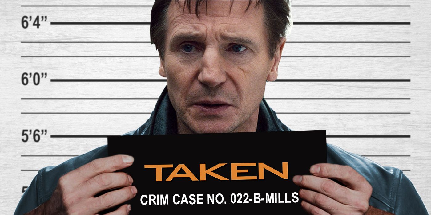 Featured image of Bryan Mills and his mugshot in Taken