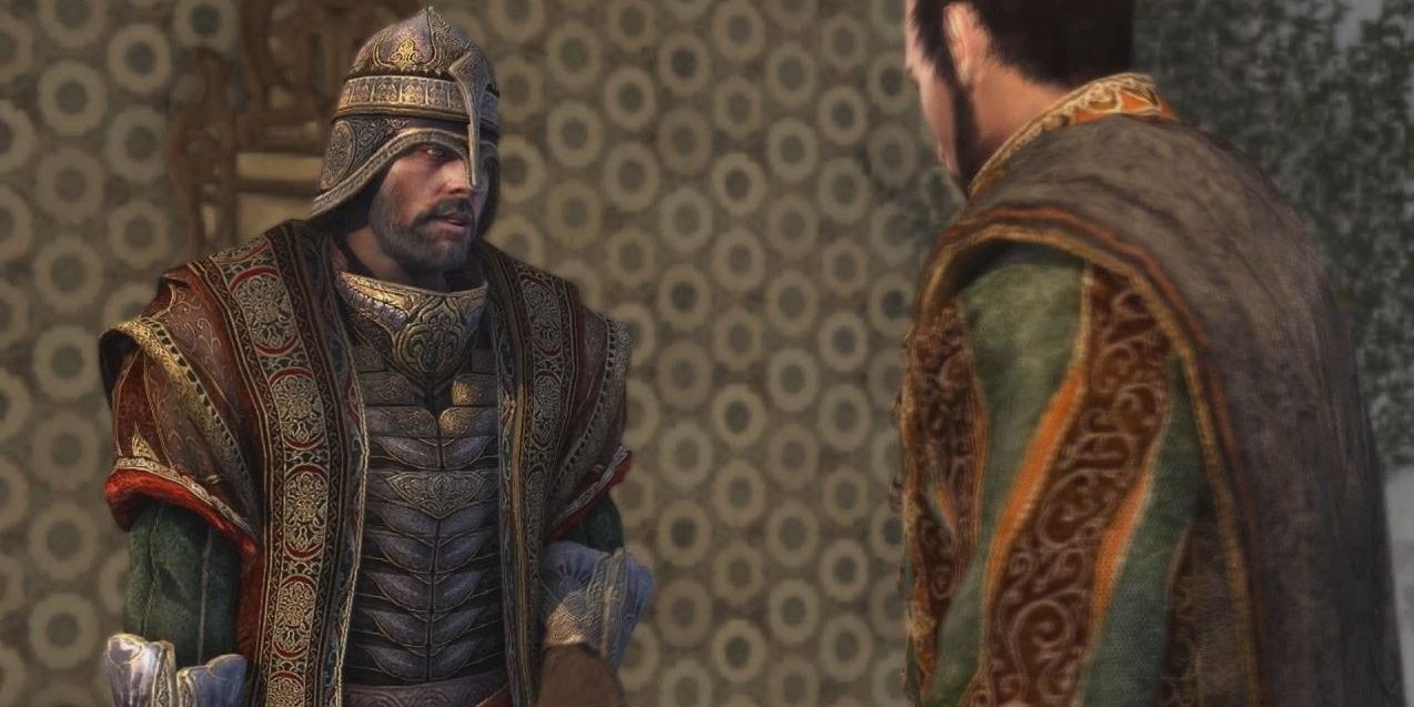 Tarik Barleti talks to Prince Ahmet in Assassin's Creed Revelations 