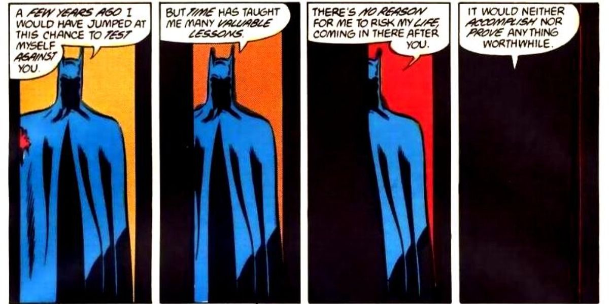 Batman explains why he's leaving KGBeast to die.