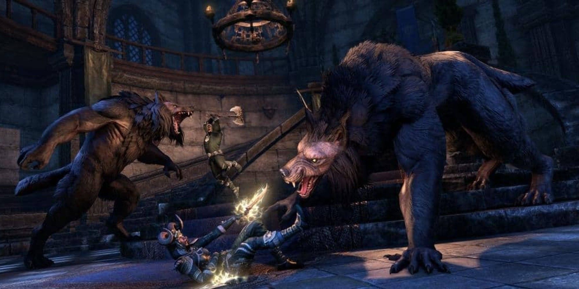 The Elder Scrolls Skyrim Werewolves Attack