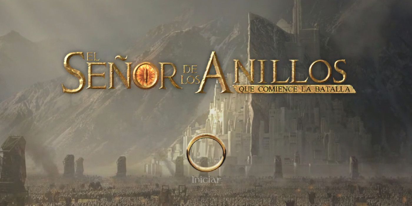 The Lord of The Rings Rise to War Spanish Title Screen