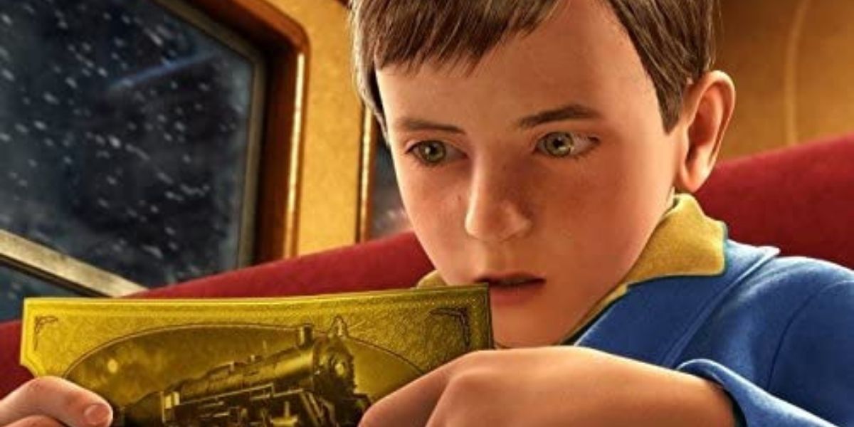 Hero Boy holding his ticket on The Polar Express in The Polar Express (2004)