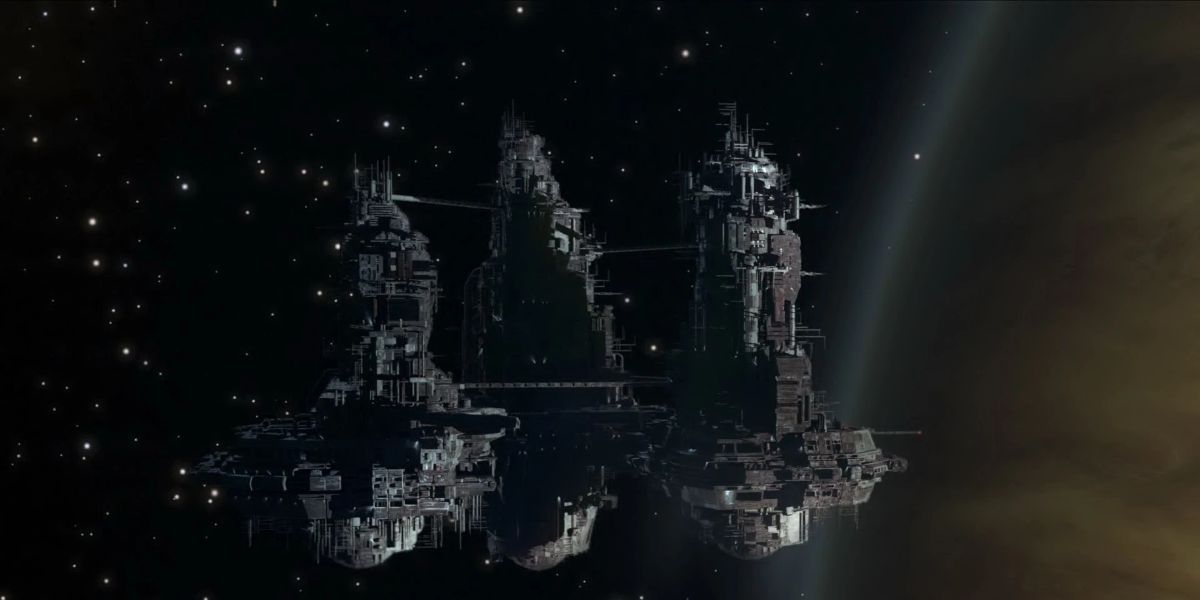 Estação Sevastapol em órbita no início de Alien: Isolation.