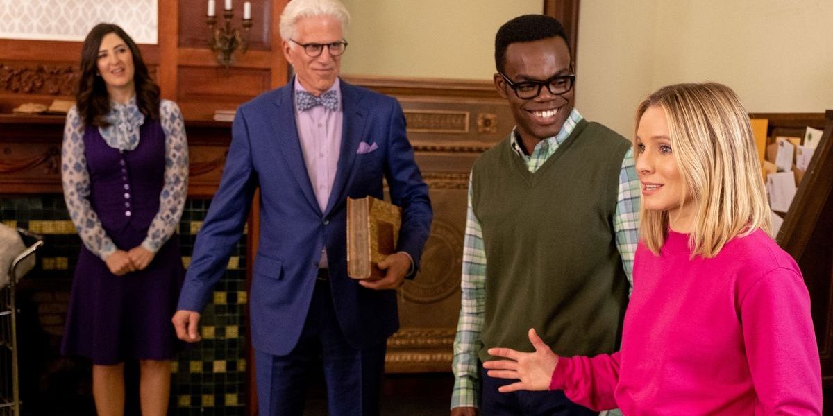 The Soul Squad arrives in the mailroom of the real Good Place