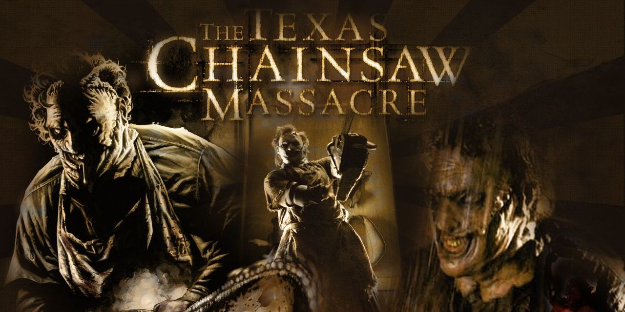 Movie poster for the 2003 remake of The Texas Chainsaw Massacre.