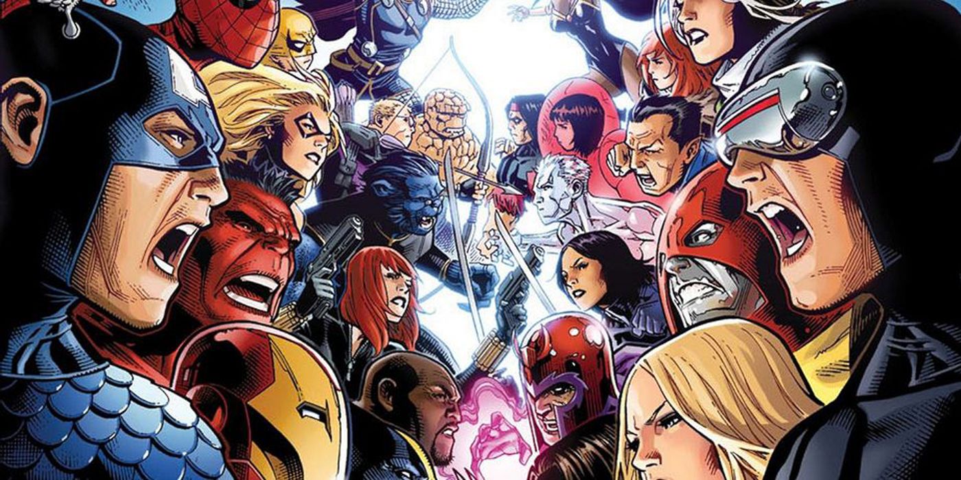 The cover of Avengers Vs X-Men comics.