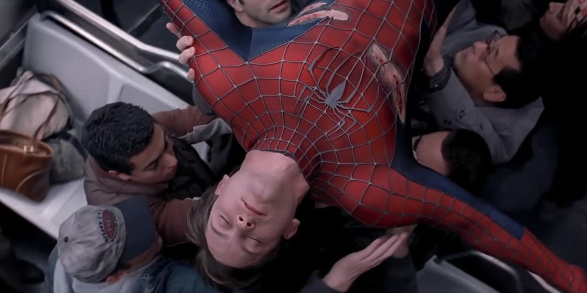 Peter Parker is injured in Spider-Man 2