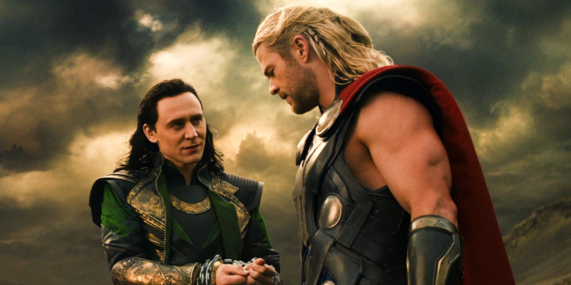 Thor and Loki talk in Thor: The Dark World