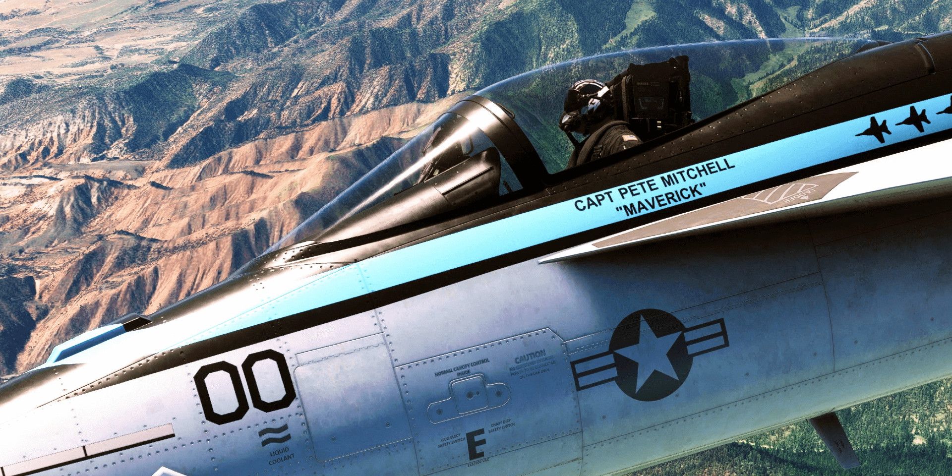 Pete Maverick Mitchell's plane from Top Gun