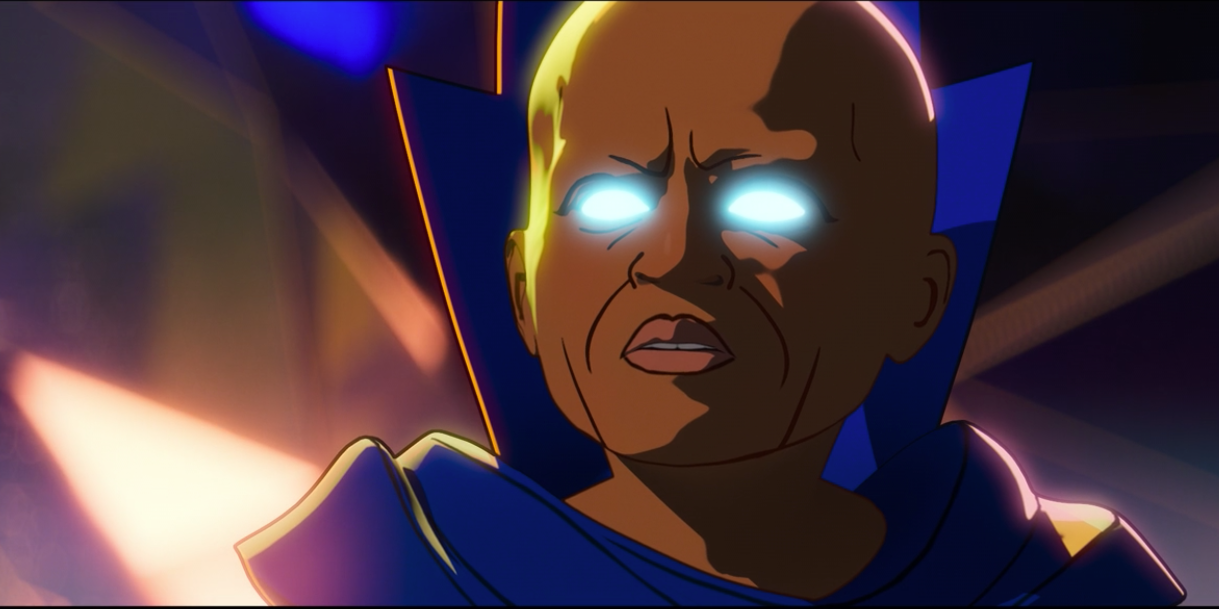 An image of Uatu the Watcher staring ahead with a horrified expression.