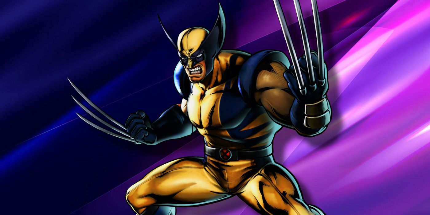 Wolverine brandishing his adamantium claws in Ultimate Marvel vs. Capcom 3