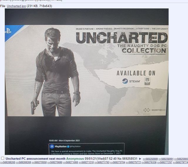 Uncharted PC Collection Leak PlayStation
