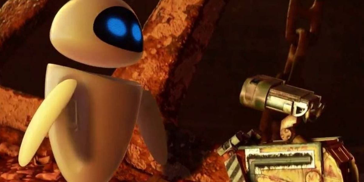 Wall-e meets Eve in WALLE