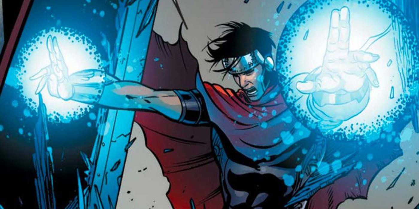 Wiccan using his reality warping powers in Marvel Comics.
