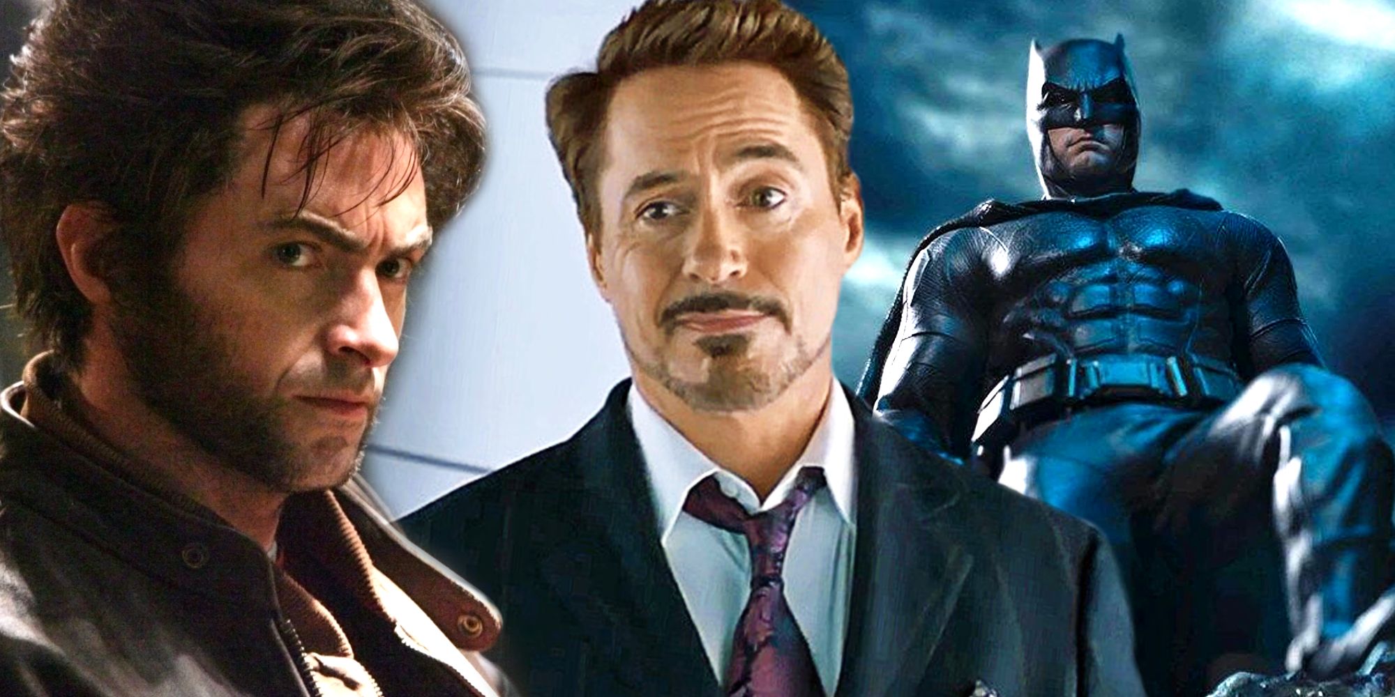 Wolverine, Tony Stark, and Batman in Live-Action