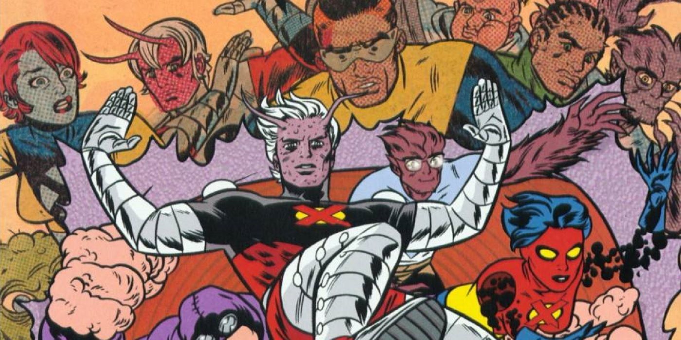 X-Statix leaps into action in an X-Statix comic.