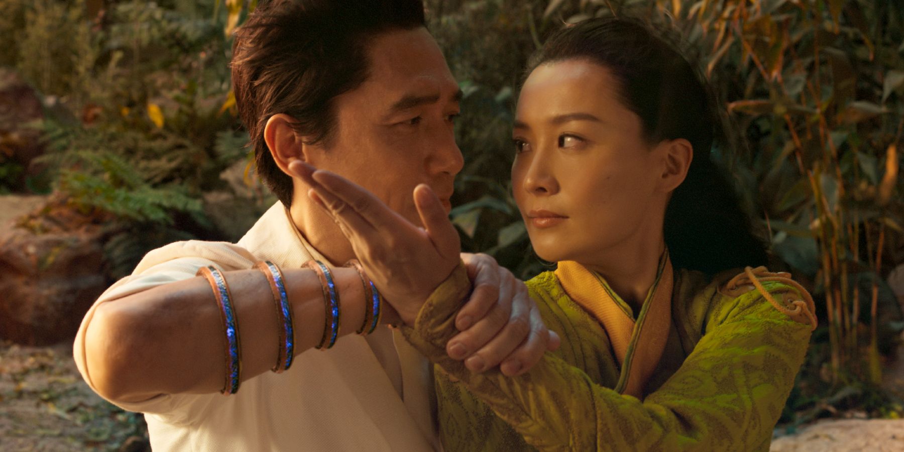 Xu Wenwu dancing with Ying Li in Shang-Chi And The Legend Of The Ten Rings.
