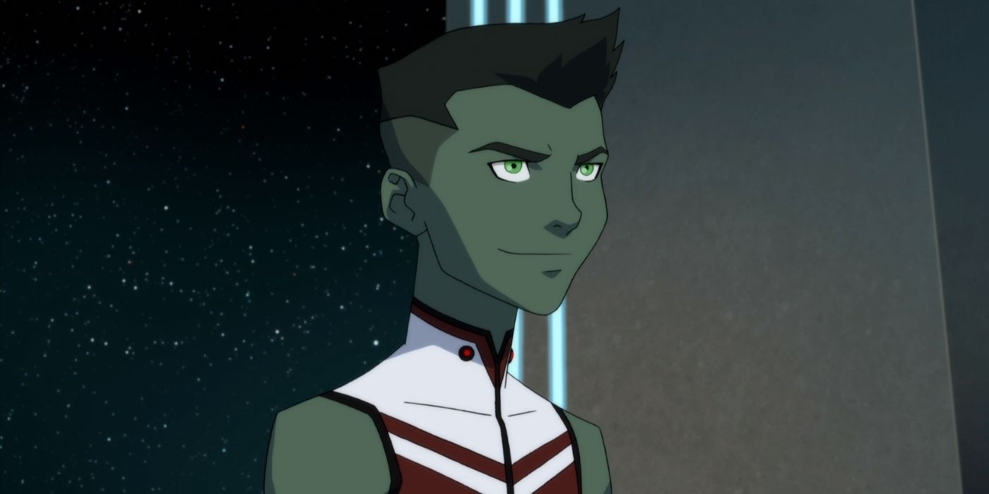 Beast Boy smirking in Young Justice