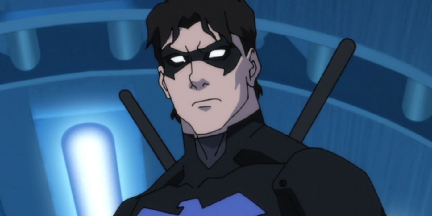 Nightwing looking serious in Young Justice