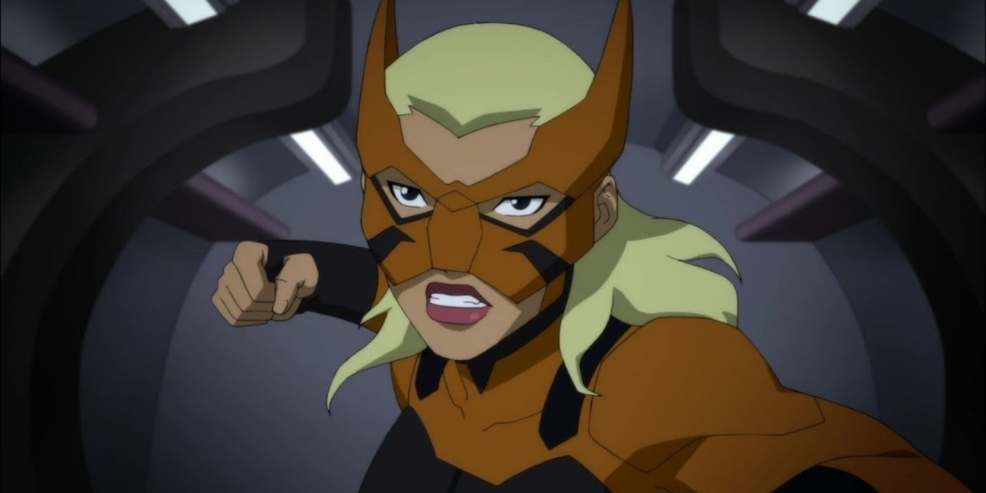 Tigress throwing a punch in Young Justice