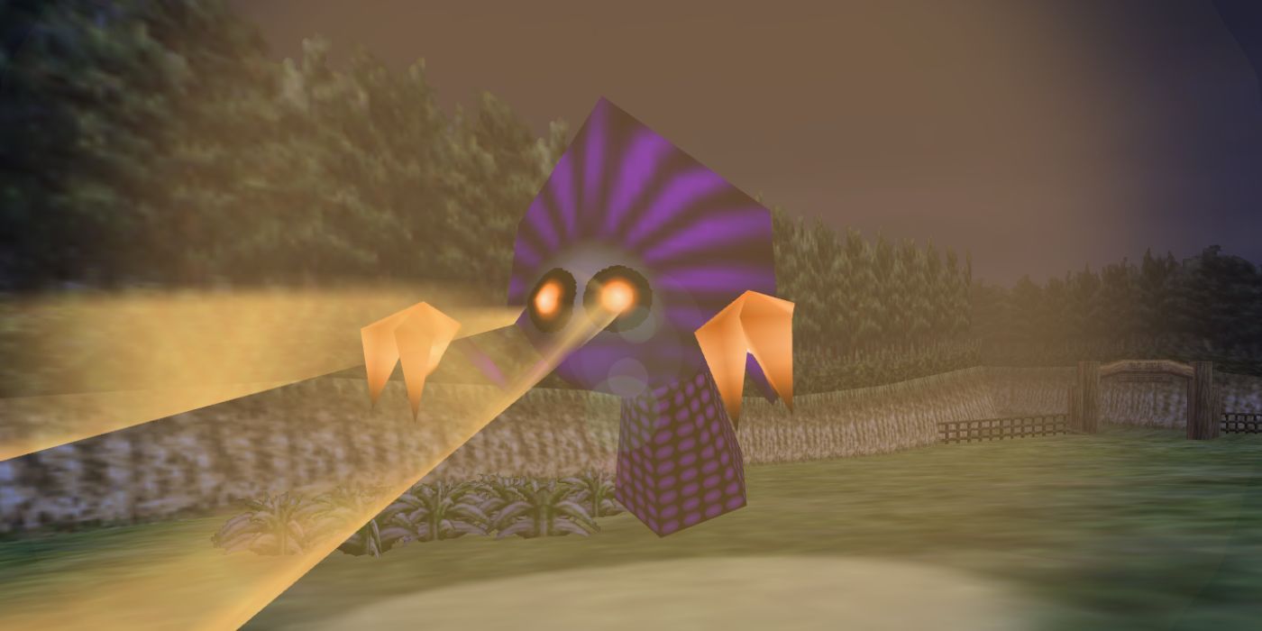 An alien invades the ranch in Majora's Mask.