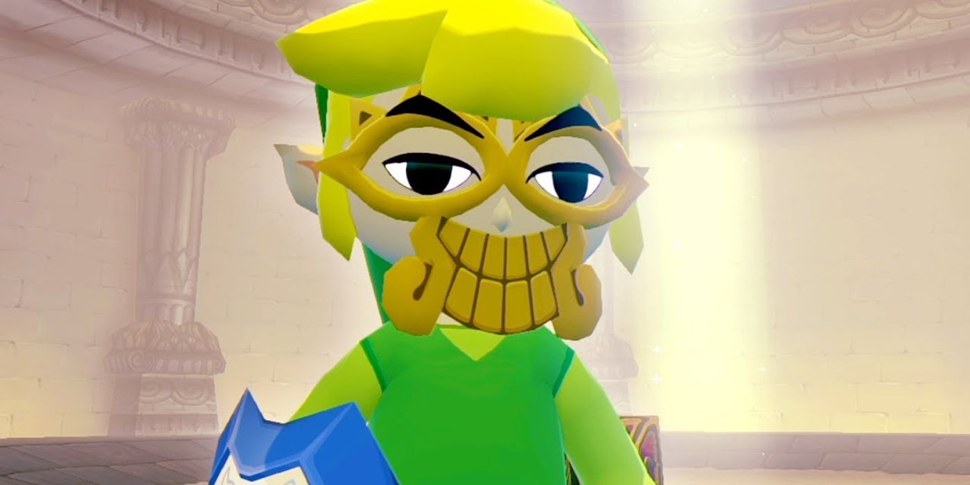 Link wears the Hero's Charm in Wind Waker.