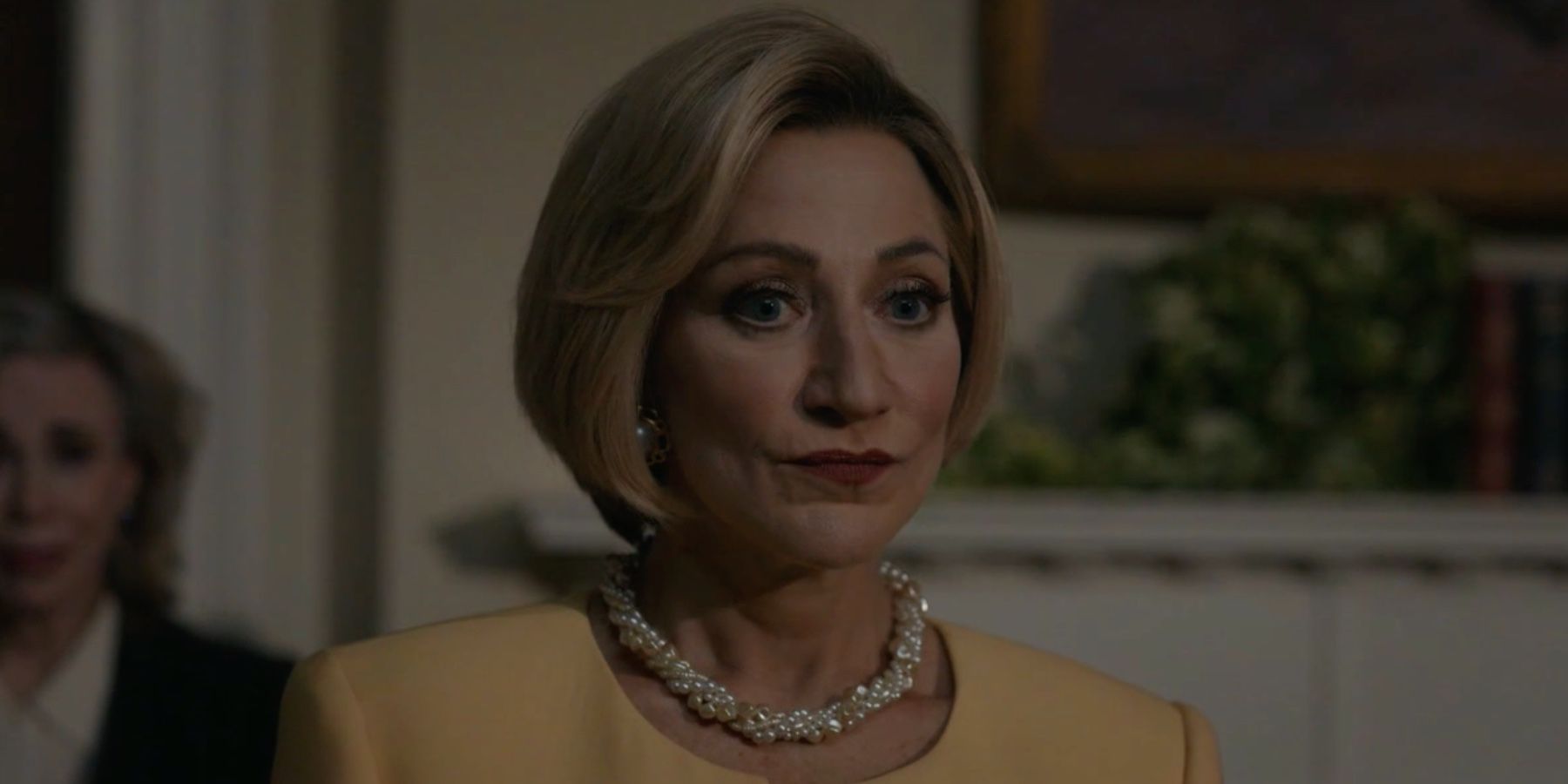  Hillary Clinton in looking serious American Crime Story Impeachment