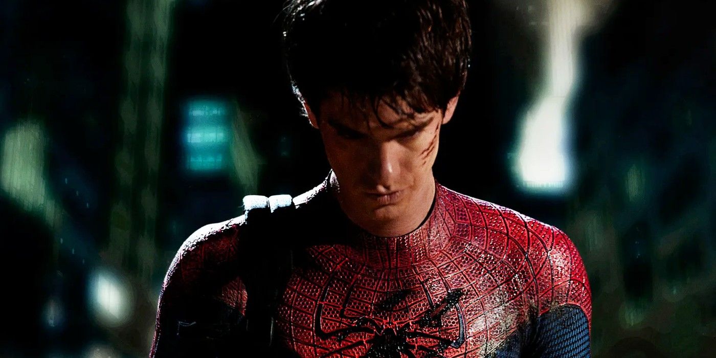 Andrew Garfield without his mask in The Amazing Spider-Man