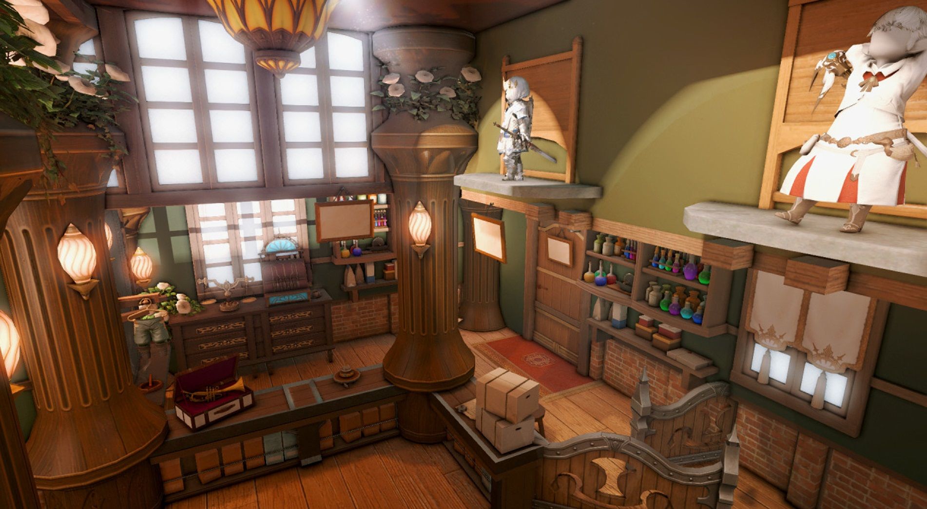 Final Fantasy 14 Decorated Interior of House