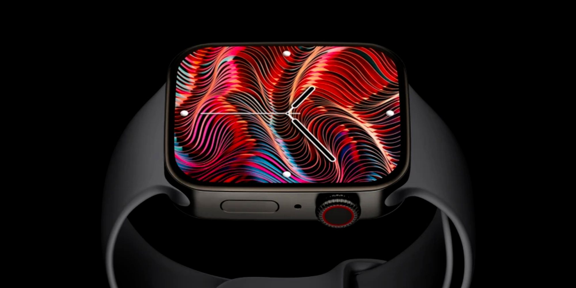 Apple Watch Series 7 concept render in black