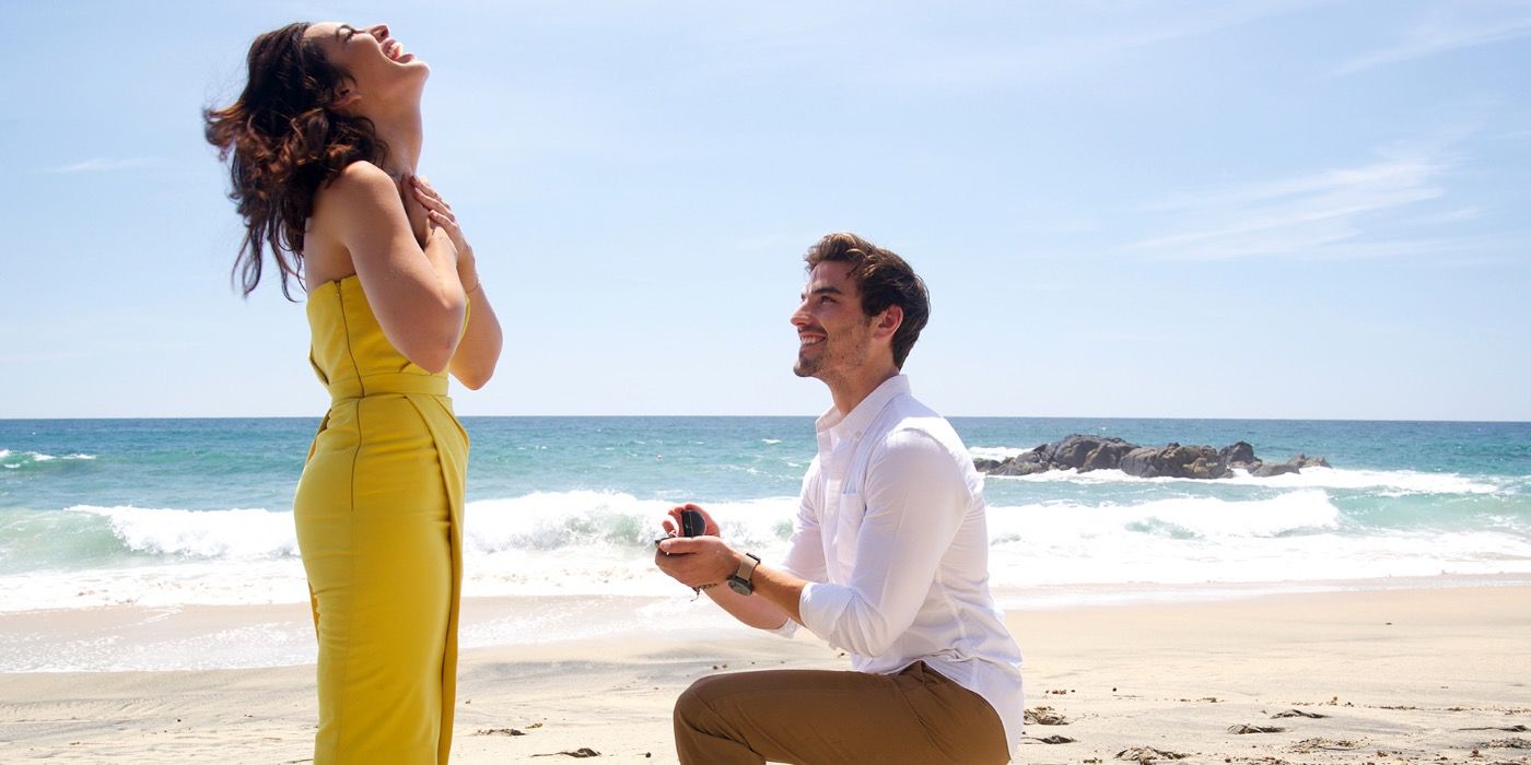 Jared proposing to Ashley I. on Bachelor In Paradise