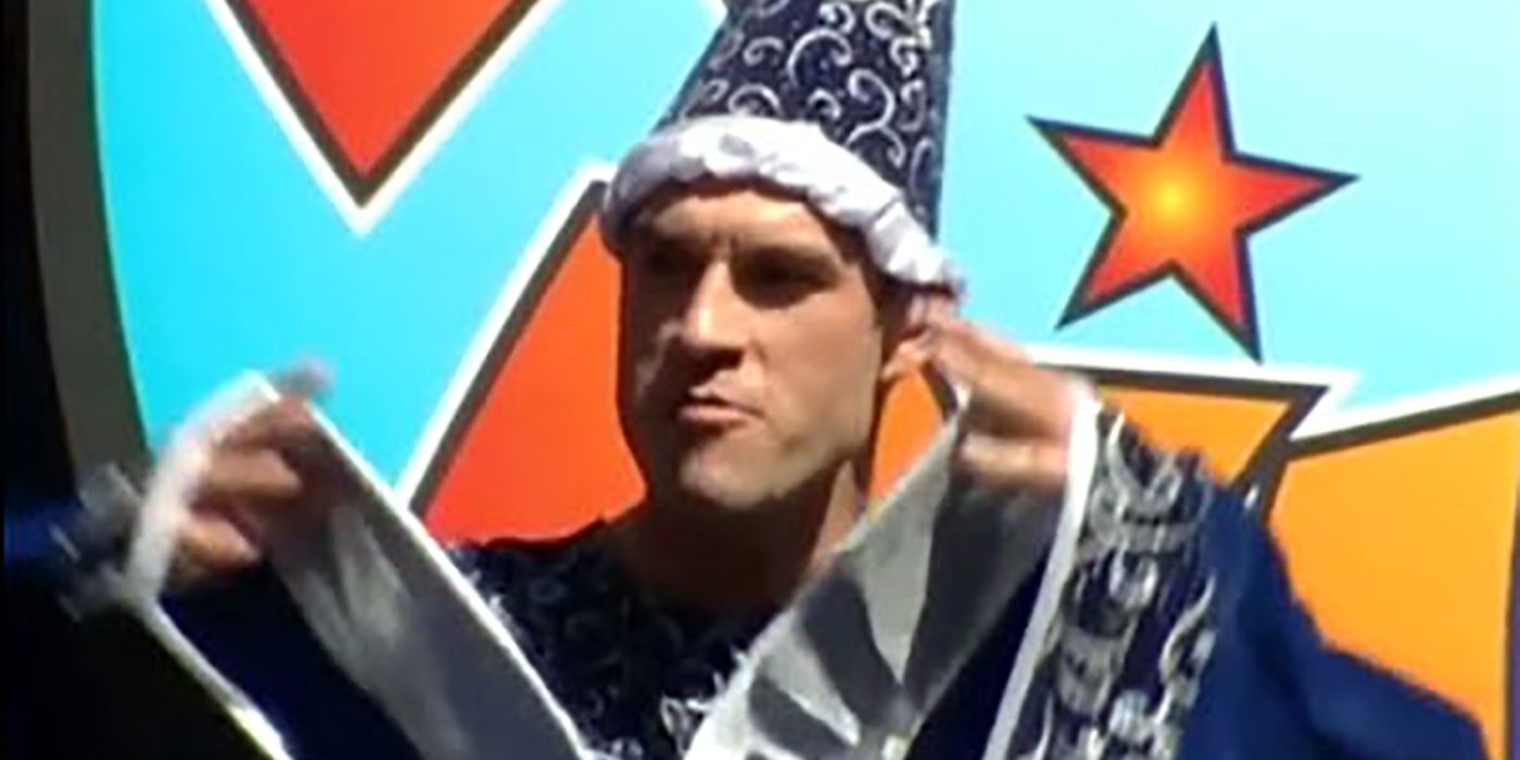 Brendon dressed in a wizard costume on Big Brother.