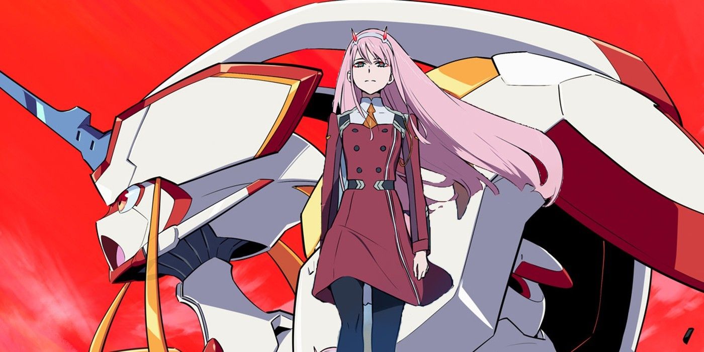 The main characters from the Darling In The Franxx anime.