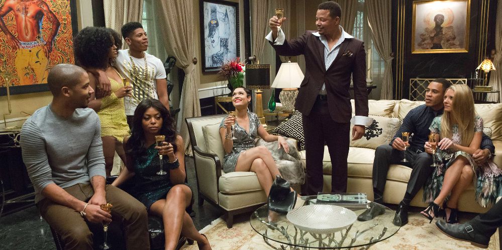 Lucious' family shares a toast on Empire