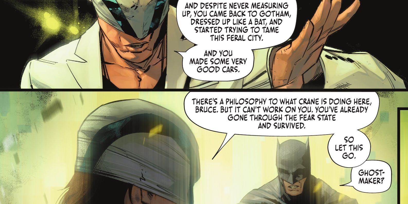 Ghost-Maker says Batman has good cars