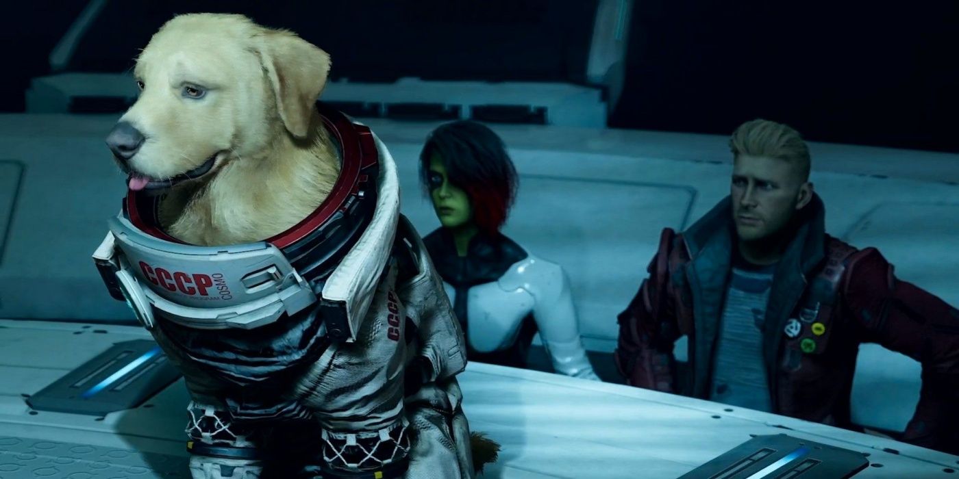 Guardians of the Galaxy Goes Gold, Celebrates With Dancing Cosmo the Dog