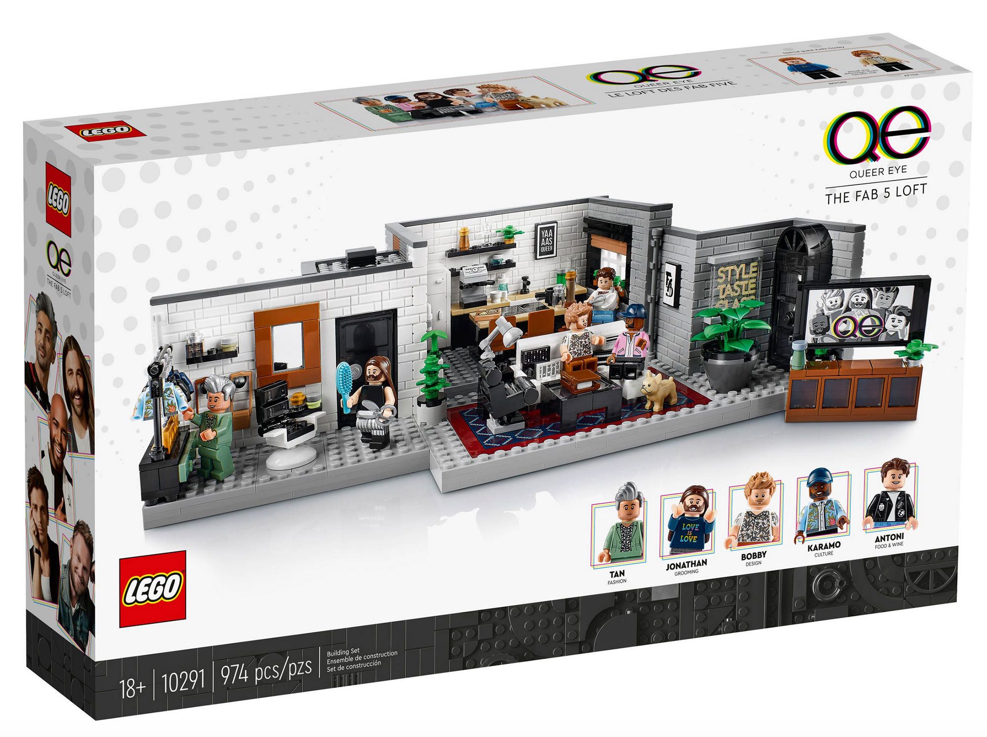 Queer Eye’s Fab 5 Get LEGO Set Featuring The Loft & Bruley The Dog