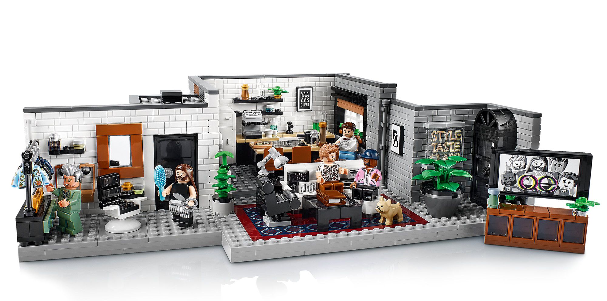 Queer Eye’s Fab 5 Get LEGO Set Featuring The Loft & Bruley The Dog