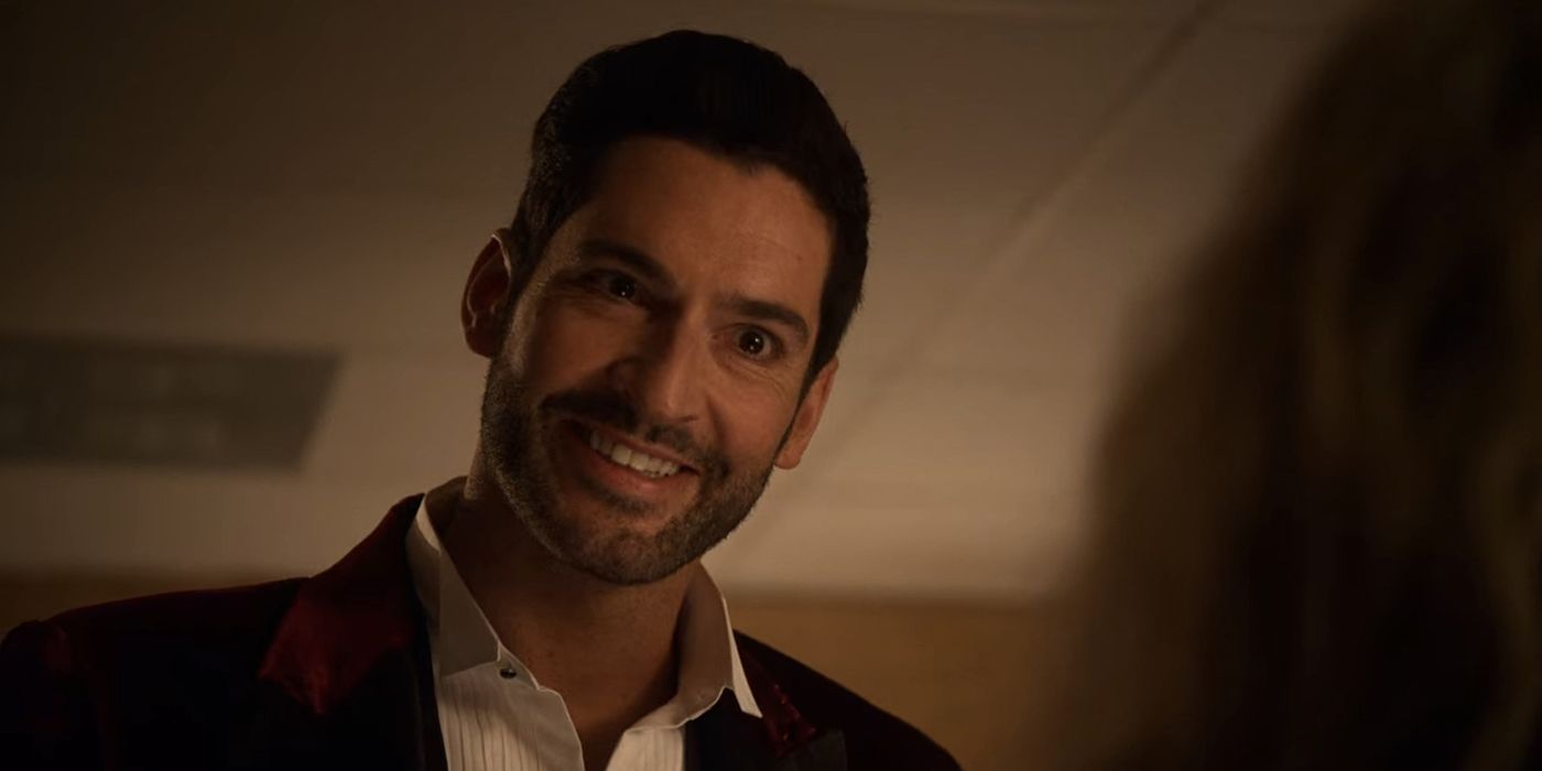 Lucifer smiling in a creepy way. in Lucifer