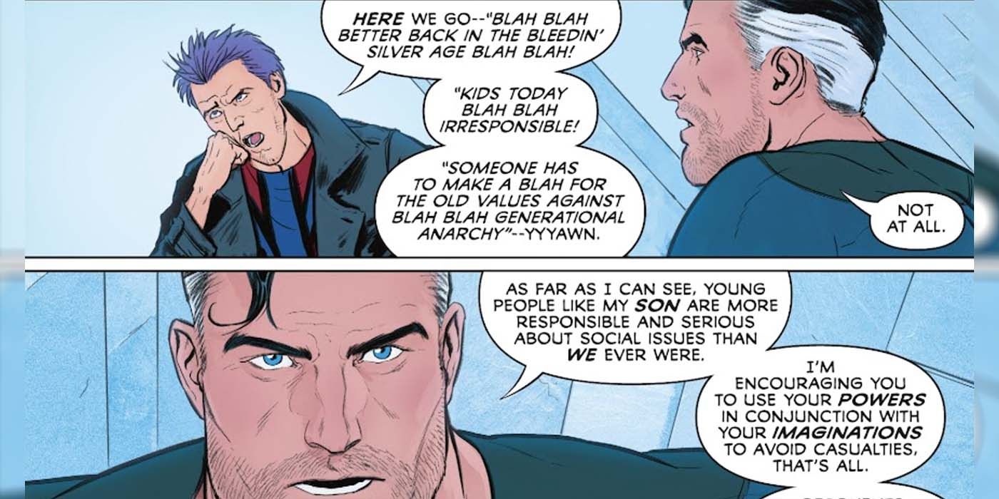 Manchester Black and Superman in Superman and the Authority #3.