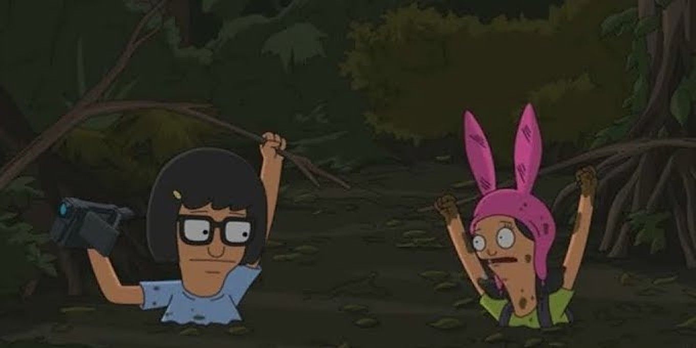 Gene Saves Tina And Louise From Quicksand in Bob's Burgers