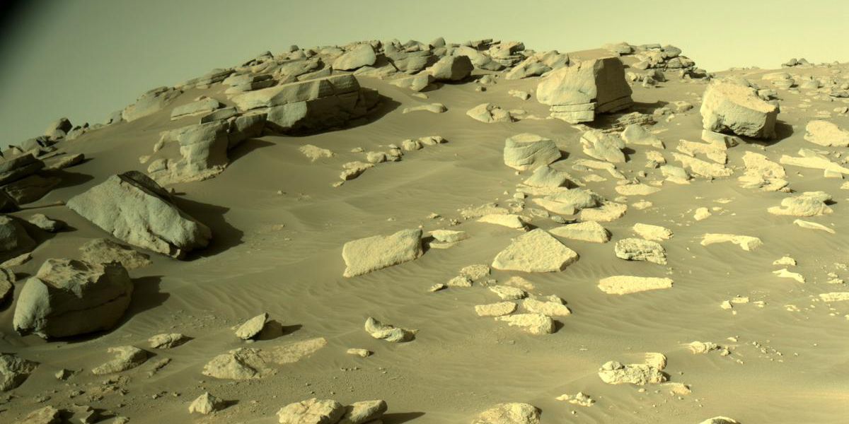 Photo of Mars surface, captured by NASA's Perseverance